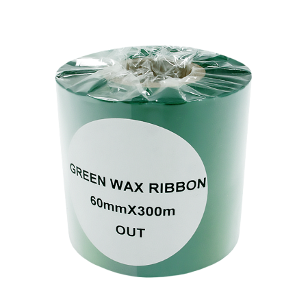 Красящая лента (Риббон) Green Wax (60mm x 300m, wax, втулка 1