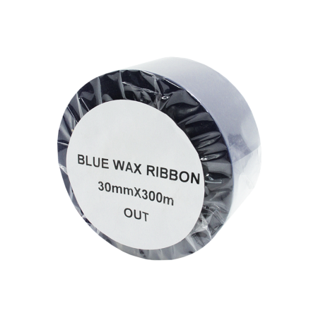 Красящая лента (Риббон) Blue Wax (30mm x 300m, wax, втулка 1